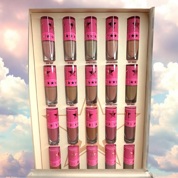 Jeffree Star Cosmetics Nude Liquid Lipstick Lip Vault 20 Mini Nude Lipsticks - Picture 10 of 13